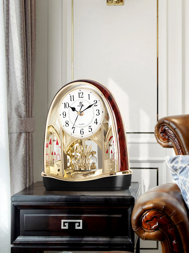Silent Crystal Pendulum Desk Clock