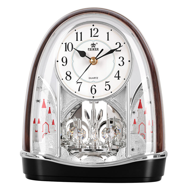 Silent Crystal Pendulum Desk Clock
