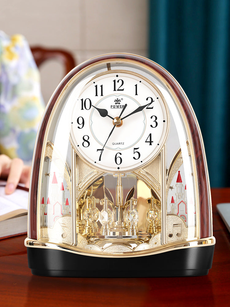 Silent Crystal Pendulum Desk Clock