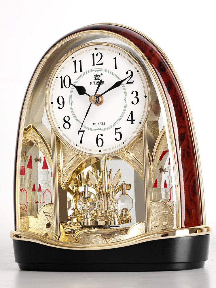 Silent Crystal Pendulum Desk Clock