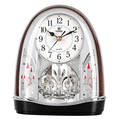 Silent Crystal Pendulum Desk Clock