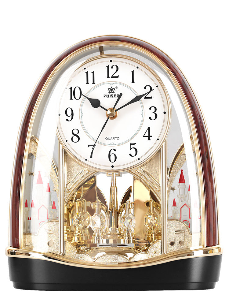 Silent Crystal Pendulum Desk Clock