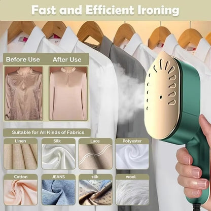 Portable Mini Steam Iron – Fast Heating Travel Iron for Clothes